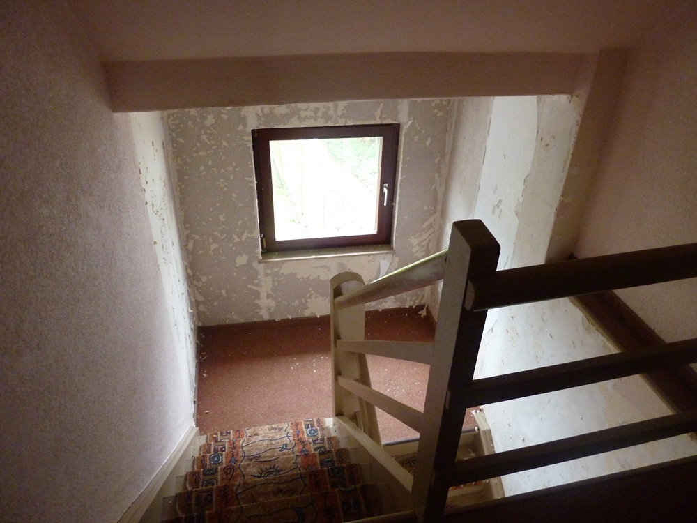 Trebenhaus ganz oben vorher